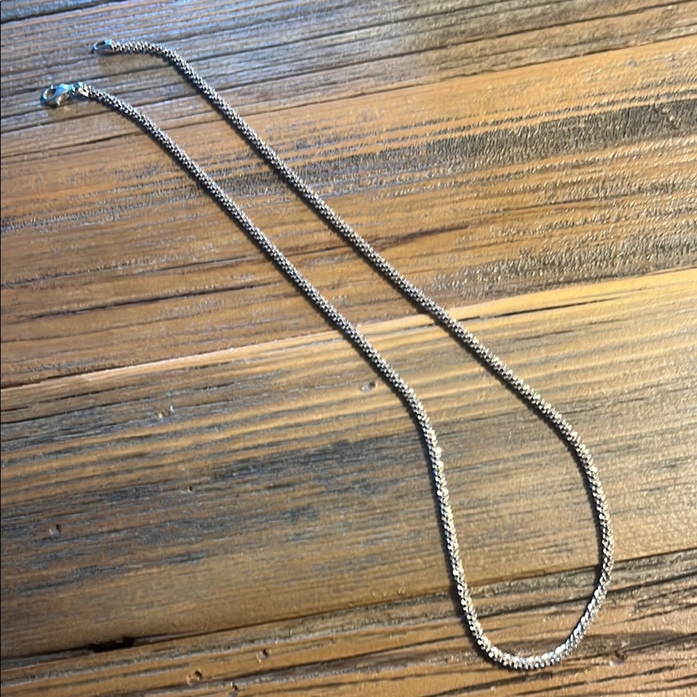 QVC Silver Snake Chain Necklace